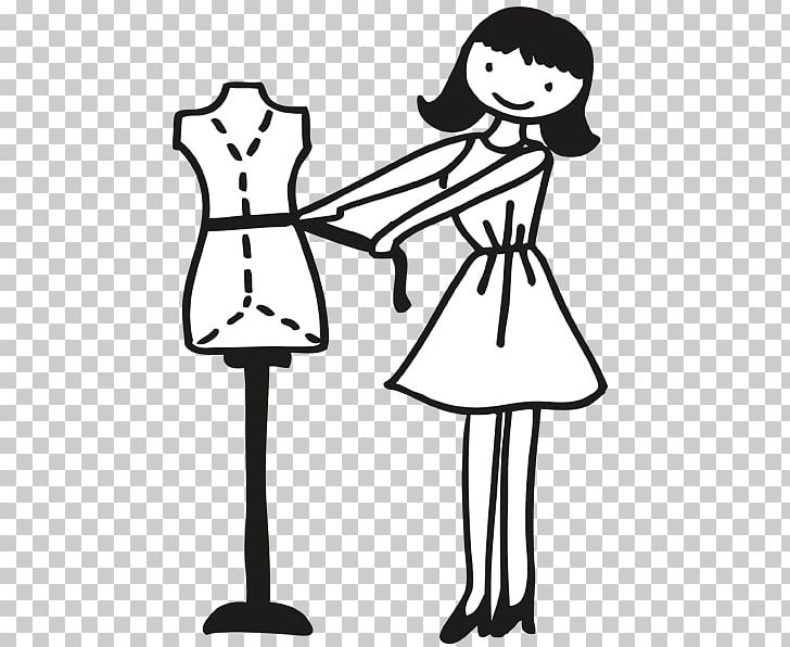 dressmaker clipart black and white