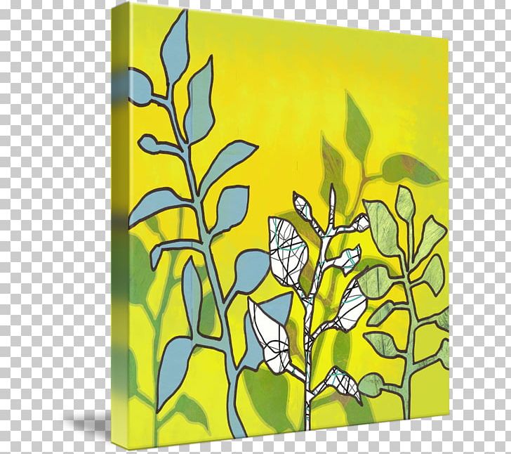 Modern Art Painting Gallery Wrap Flower PNG, Clipart, Art, Artwork, Blue Leaves, Branch, Canvas Free PNG Download