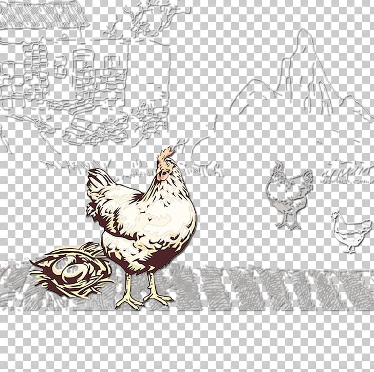 Rooster Chicken Coop Egg PNG, Clipart, Art, Beak, Bird, Black And White, Chicken Free PNG Download