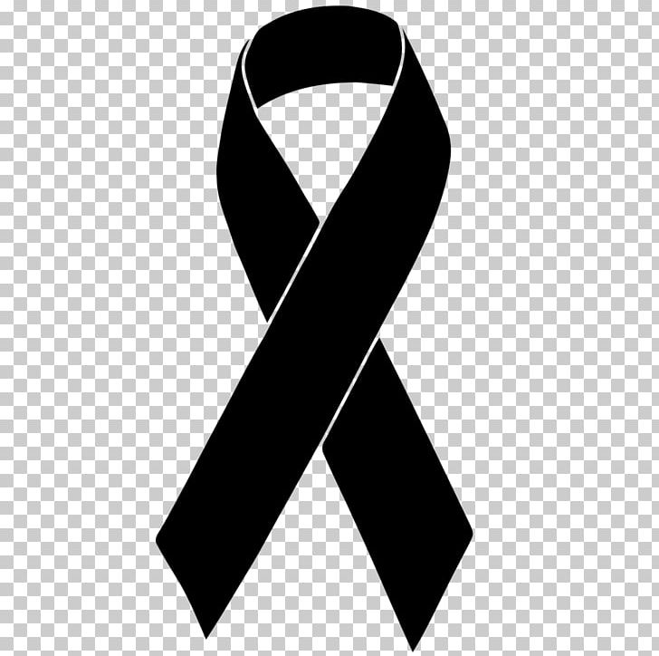 Black Ribbon Awareness Ribbon Mourning Melanoma PNG, Clipart, Awareness, Awareness Ribbon, Black, Black Ribbon, Brand Free PNG Download