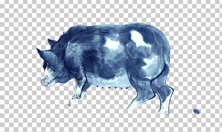 Domestic Pig U53e4u756b Chinese Painting Ink Wash Painting PNG, Clipart, Animals, Architectural Drawing, Chinese Painting, Chinese Zodiac, Domestic Pig Free PNG Download