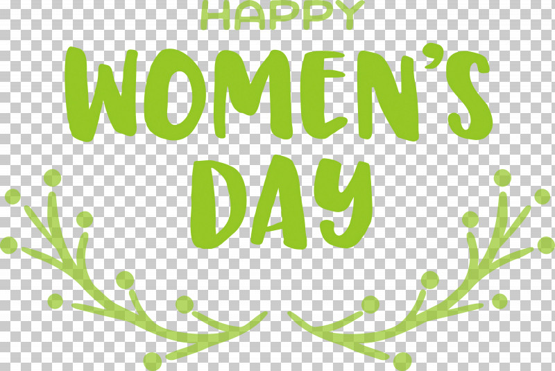 Happy Women’s Day Women’s Day PNG, Clipart, Floral Design, Green, Leaf, Line, Logo Free PNG Download