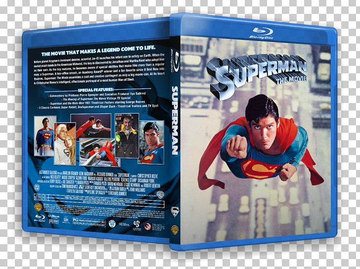 Superman Blu-ray Disc YouTube Film DVD PNG, Clipart, Bluray Disc, Christopher Reeve, Christopher Schwarzenegger, Dvd, Film Free PNG Download
