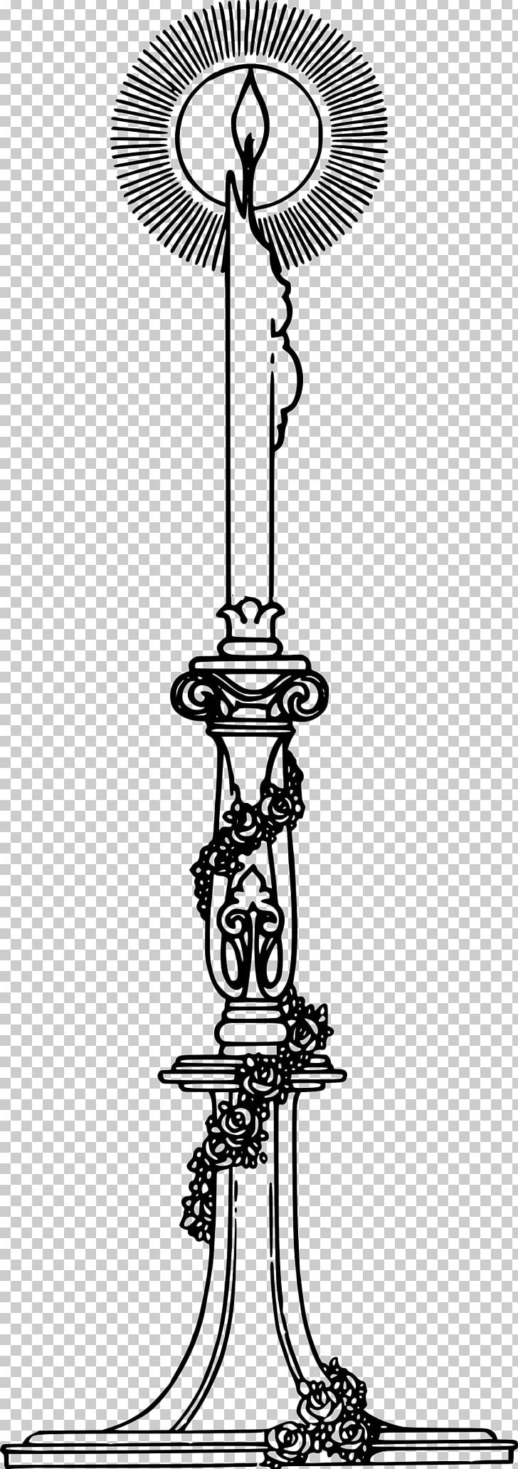 Tree Line Art Candlestick PNG, Clipart, Art, Black And White, Candle, Candle Holder, Candlestick Free PNG Download