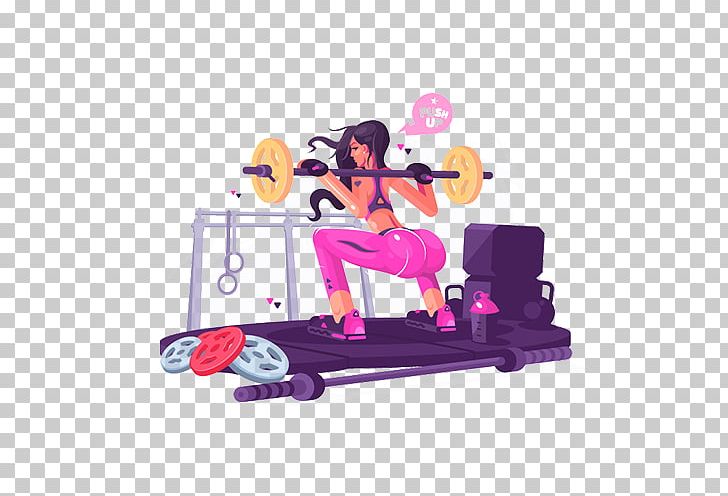 Fitness Centre Weight Training Squat Illustration PNG, Clipart, Barbell, Business Woman, Cartoon, Drawing, Dumbbell Free PNG Download