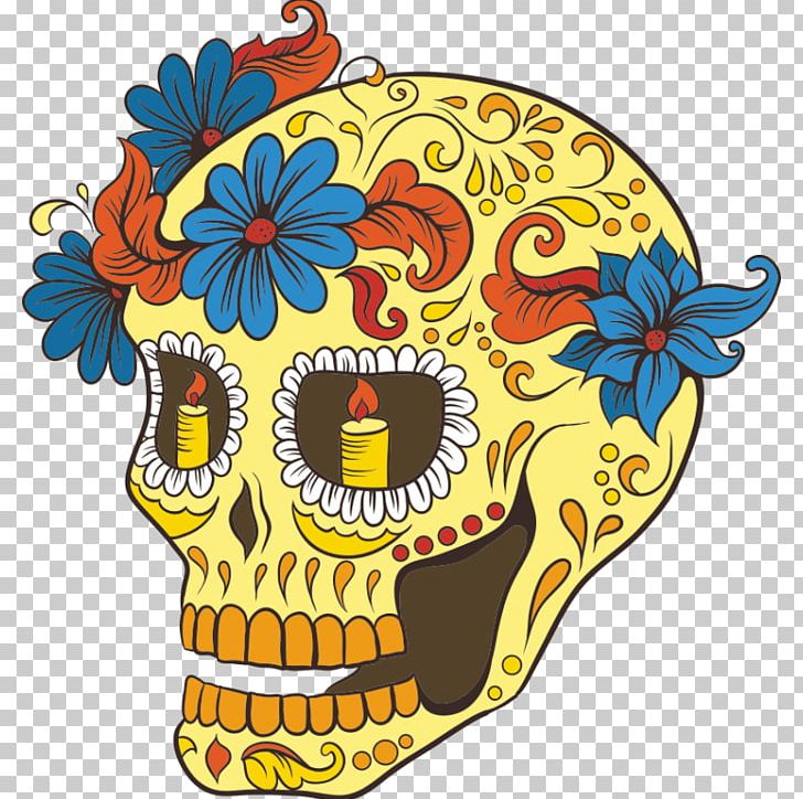 La Calavera Catrina Skull Day Of The Dead Skeleton PNG, Clipart, Art, Bone, Calavera, Cut Flowers, Day Of The Dead Free PNG Download