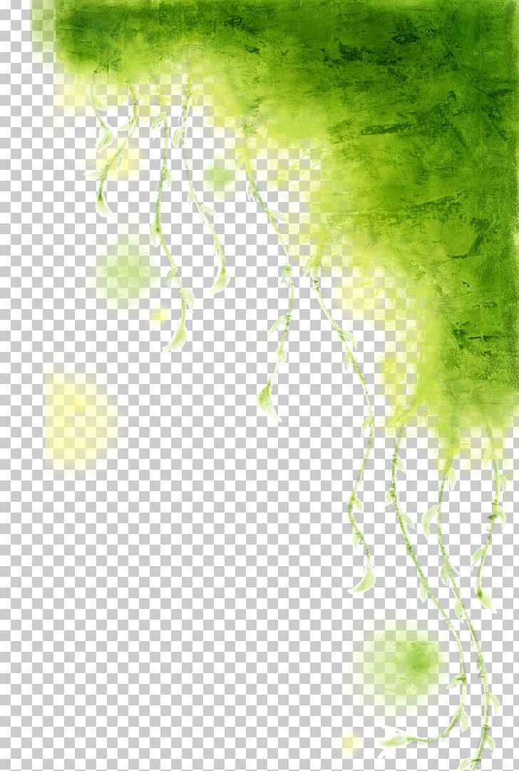 Vine Watercolor Painting Green PNG, Clipart, Branch, Computer Wallpaper, Convolvulaceae, Desktop Wallpaper, Dream Free PNG Download