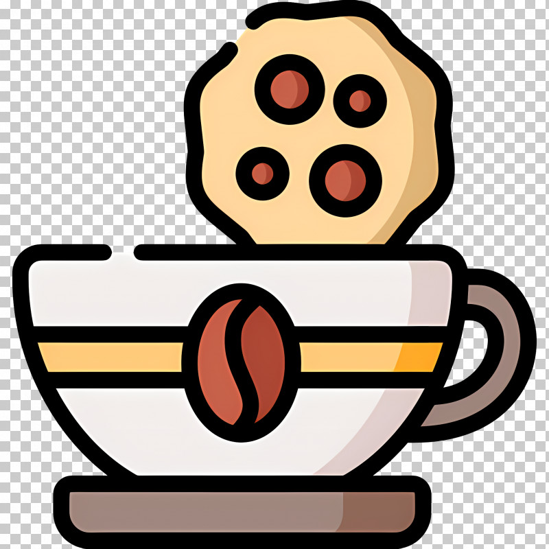 Hot Chocolate And Cookies - Coffee Cup With Cookie PNG