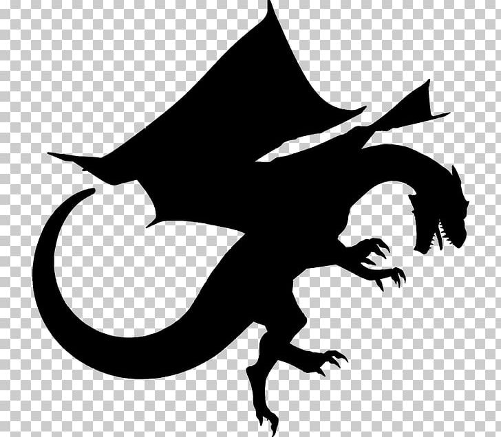Dragon Silhouette PNG, Clipart, Artwork, Black And White, Chinese Dragon, Computer Icons, Dragon Free PNG Download