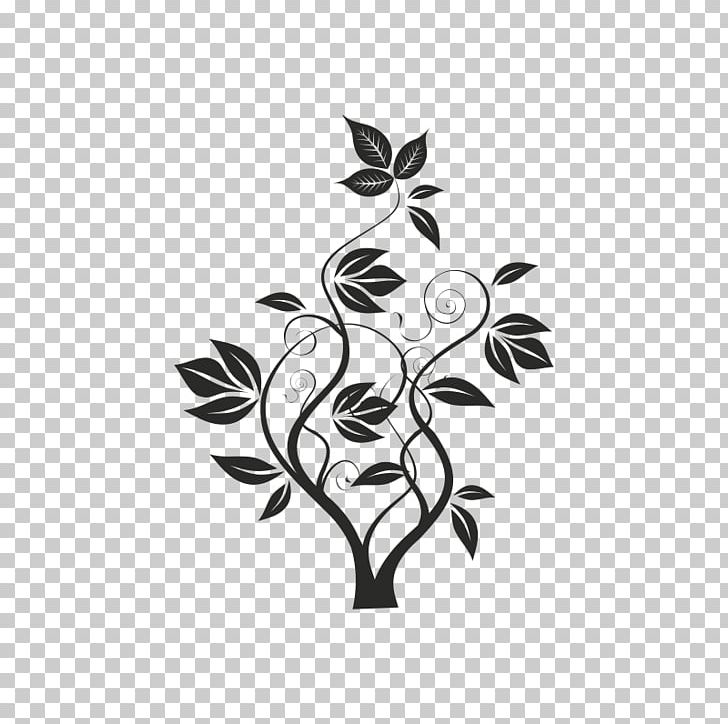 Flower Brush Floral Design PNG, Clipart, Adobe Photoshop Elements, Art, Black, Black And White, Branch Free PNG Download