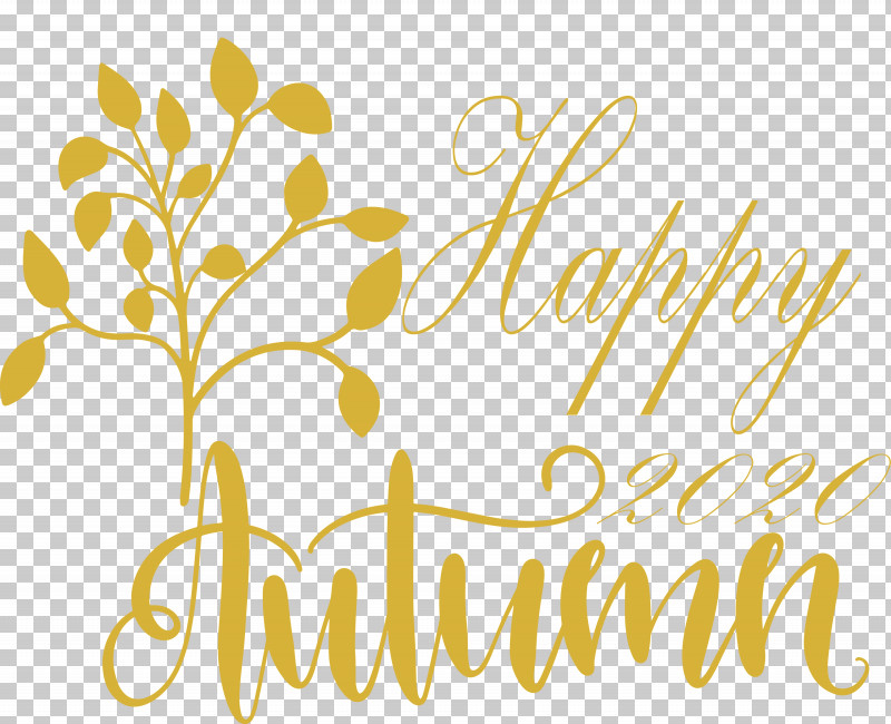 Happy Autumn Happy Fall PNG, Clipart, Floral Design, Happy Autumn, Happy Fall, Line, Logo Free PNG Download