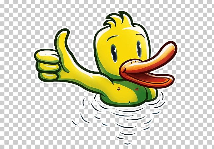Duck Telegram Sticker Viber PNG, Clipart, Anatidae, Animals, Artwork, Beak, Bird Free PNG Download