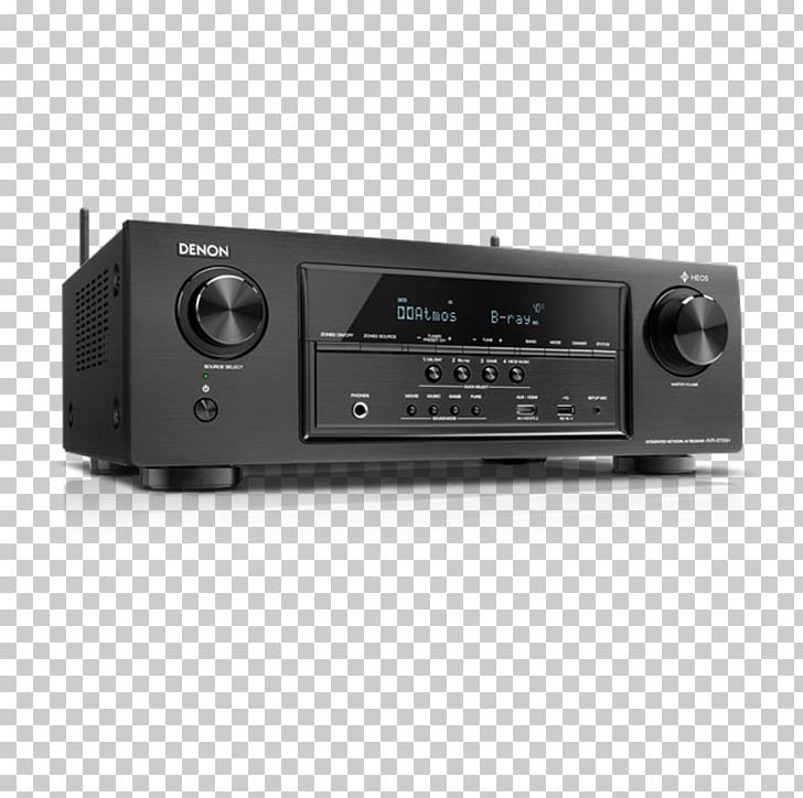 AV Receiver 4K Resolution Denon Ultra-high-definition Television Video PNG, Clipart, 51 Surround Sound, Audi, Audio, Audio Equipment, Electronic Device Free PNG Download