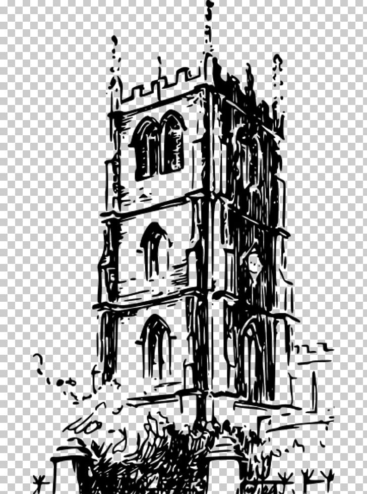Cathedral Church Of St Mary The Great PNG, Clipart, Arch, Architecture, Bell Tower, Black And White, Building Free PNG Download
