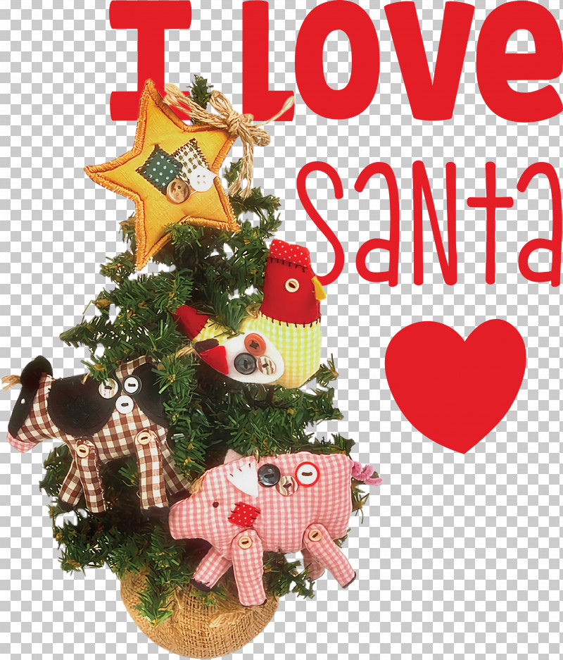 I Love Santa Santa Christmas PNG, Clipart, Chinese New Year, Christmas, Christmas Card, Christmas Day, Christmas Decoration Free PNG Download