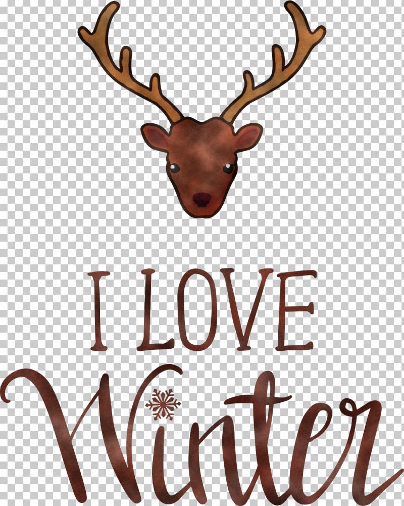 I Love Winter Winter PNG, Clipart, Antler, Deer, I Love Winter, Meter, Reindeer Free PNG Download