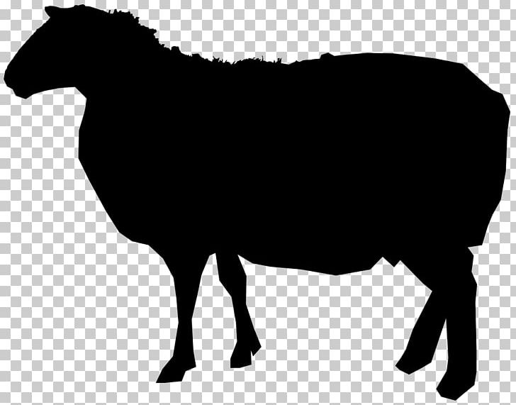 Sheep Cattle Silhouette PNG, Clipart, Animals, Bighorn Sheep, Black And White, Cattle, Cattle Like Mammal Free PNG Download
