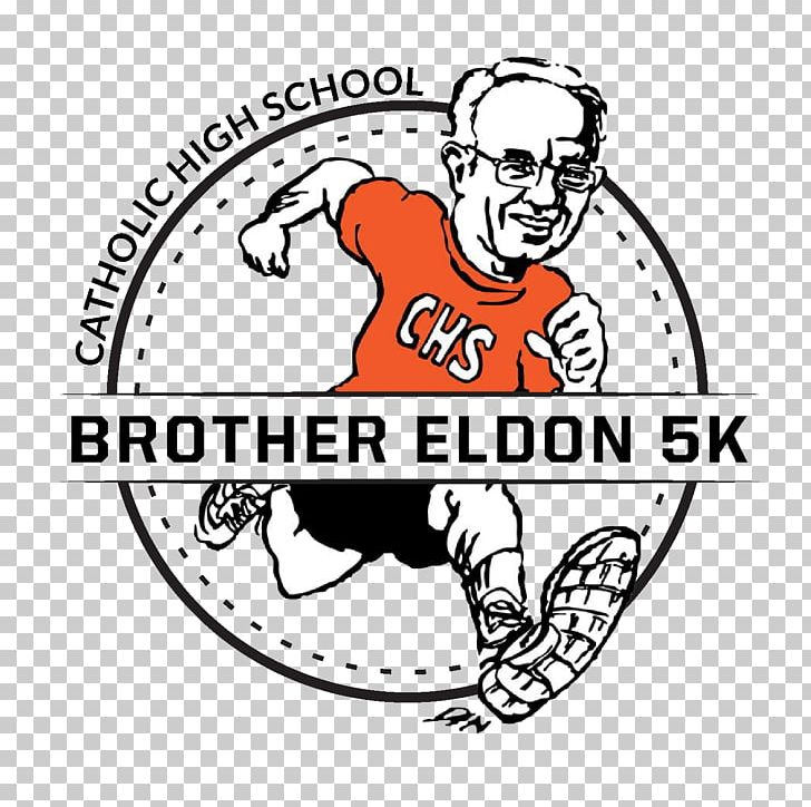 Catholic High School 5K Run National Secondary School Eldon High School PNG, Clipart, Area, Art, Artwork, Black And White, Brand Free PNG Download