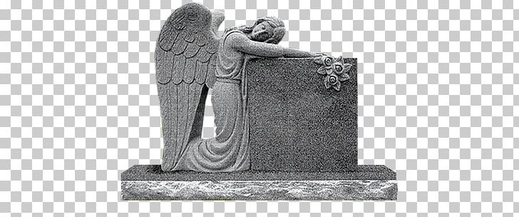 Headstone Angel Of Grief Memorial Monument Cemetery PNG, Clipart, Angel, Angel Of Grief, Black And White, Cemetery, Classical Sculpture Free PNG Download