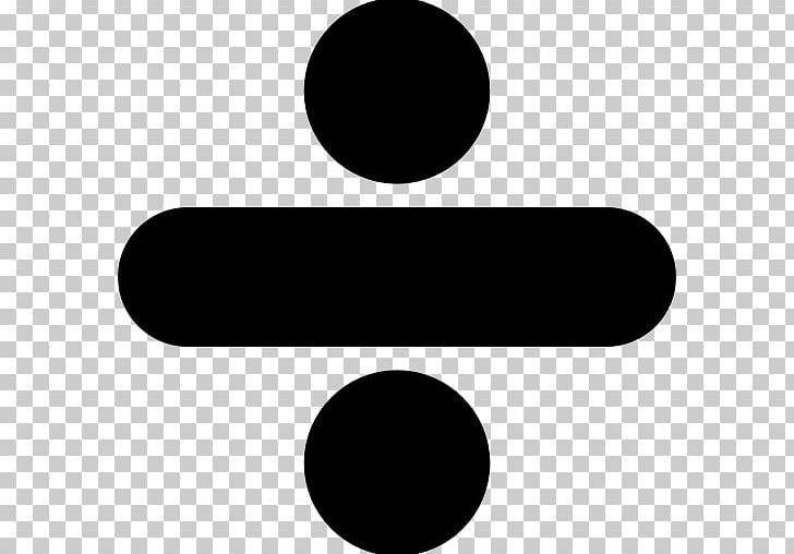 Obelus Division Mathematics Symbol Sign PNG, Clipart, Black, Black And White, Circle, Computer Icons, Division Free PNG Download