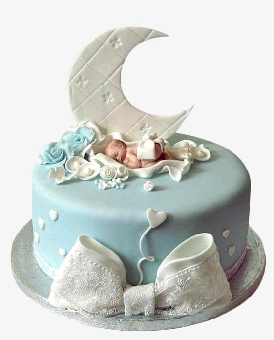 Baby Full Moon Birthday Cake PNG, Clipart, Baby Clipart, Birthday Clipart, Blue, Bow, Cake Free PNG Download