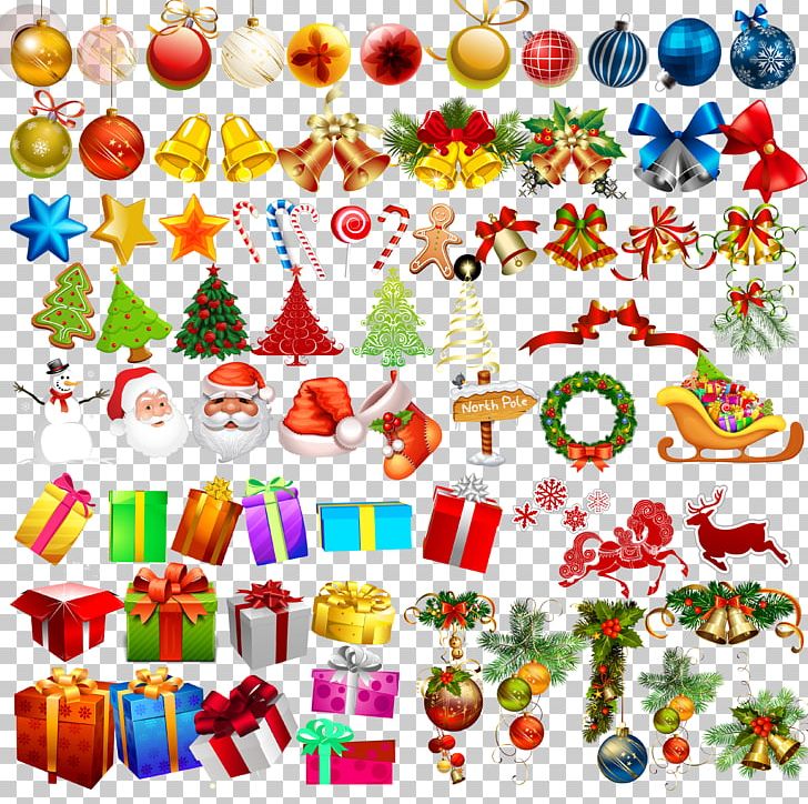 Christmas Tree Santa Claus Gift PNG, Clipart, 25 December, Art, Bell, Christmas, Christmas Border Free PNG Download
