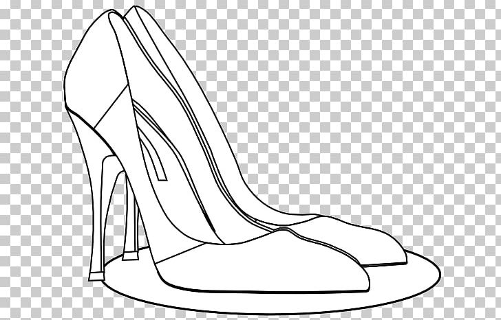 High-heeled Footwear Shoe Line Art PNG, Clipart, Arm, Art, Artwork, Black, Black And White Free PNG Download
