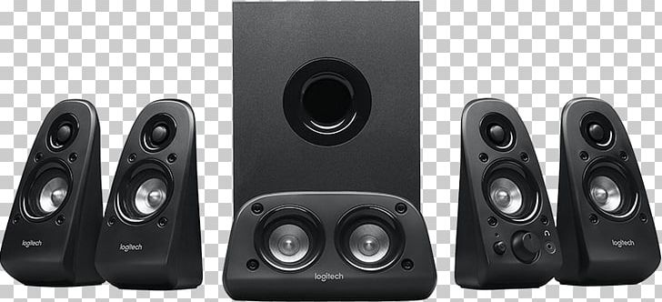 Logitech Z506 5.1 Surround Sound Loudspeaker Home Theater Systems PNG, Clipart, 5.1 Surround Sound, 51 Surround Sound, Audio, Audio Equipment, Black And White Free PNG Download
