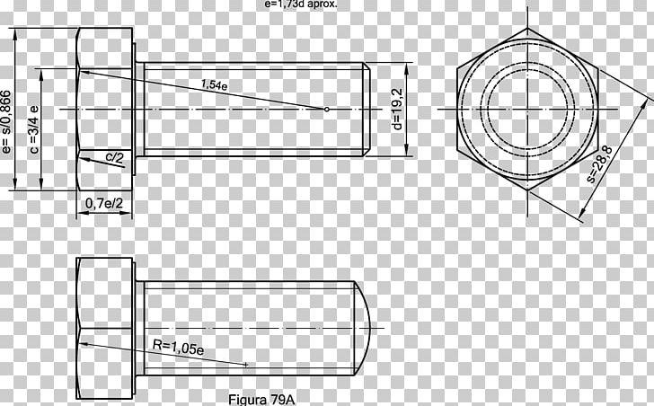 Screw Bolt Threading Drawing Key PNG, Clipart, Angle, Area, Artwork, Black And White, Bolt Free PNG Download