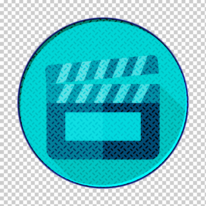 Rounded Multimedia Icon Clapperboard Icon PNG, Clipart, Aqua, Azure, Blue, Clapperboard Icon, Electric Blue Free PNG Download