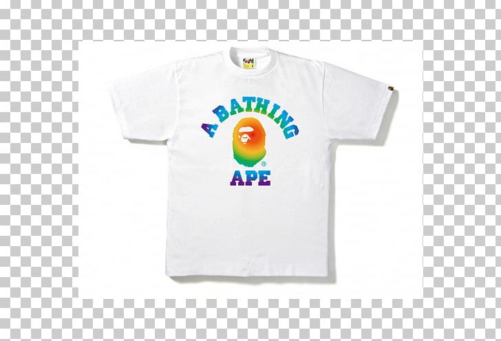T-shirt Logo Sleeve Font A Bathing Ape PNG, Clipart, Ape, Bath, Bathing Ape, Brand, Clothing Free PNG Download