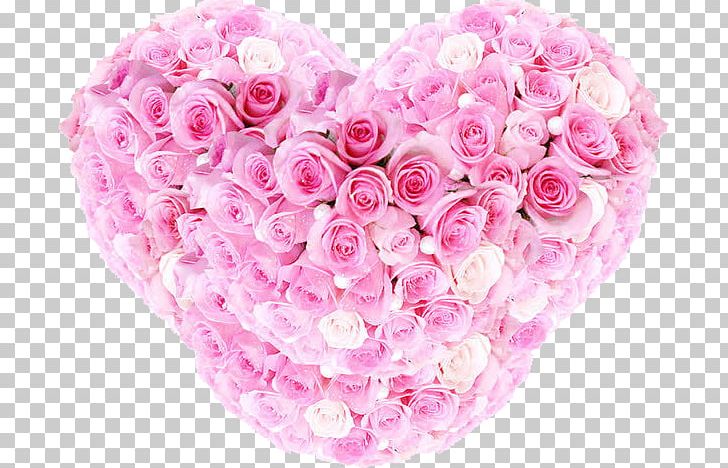 Garden Roses Beach Rose Pink Heart Qixi Festival PNG, Clipart, Artificial Flower, Color, Creative Background, Fathers Day, Flower Free PNG Download