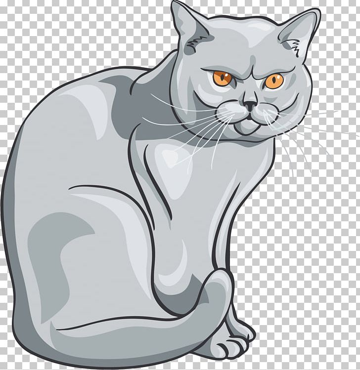 British Shorthair Kitten Animal PNG, Clipart, Animals, Asian, Black, Carnivoran, Cartoon Free PNG Download