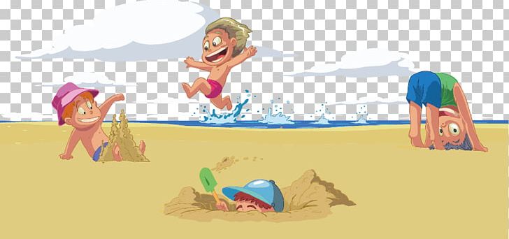 Cartoon Beach Drawing PNG, Clipart, Animated Cartoon, Area, Art, Beach, Beach Party Free PNG Download