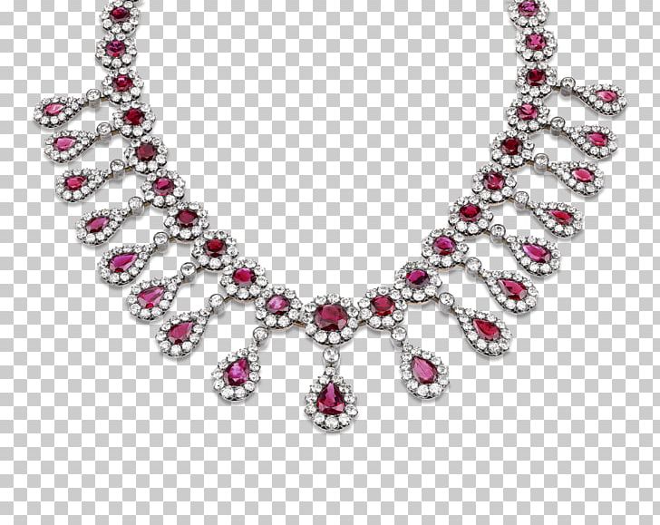 Necklace Jewellery Gemstone Ruby Diamond PNG, Clipart, Antique, Birthstone, Body Jewelry, Carat, Chain Free PNG Download