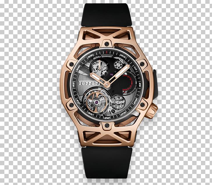 Chronograph Tourbillon Hublot Watch Gold PNG, Clipart, Brand, Brown, Chronograph, Counterfeit Watch, Flyback Chronograph Free PNG Download