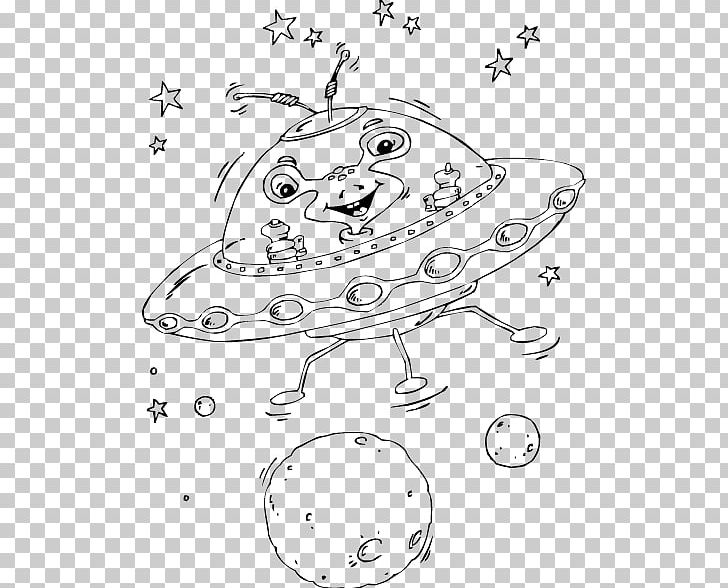 Coloring Book Colouring Pages Flying Saucer Unidentified Flying Object PNG, Clipart, Angle, Area, Black, Cartoon, Child Free PNG Download