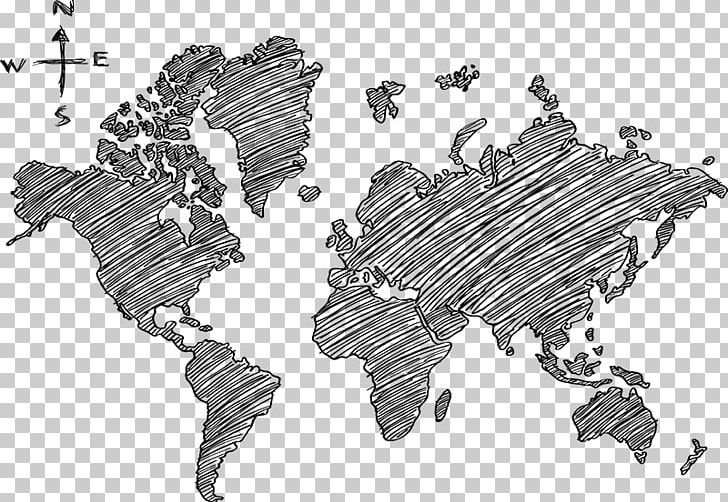 World Map Globe Doodle PNG, Clipart, Angle, Black And White, Doodle, Drawing, Gerardus Mercator Free PNG Download