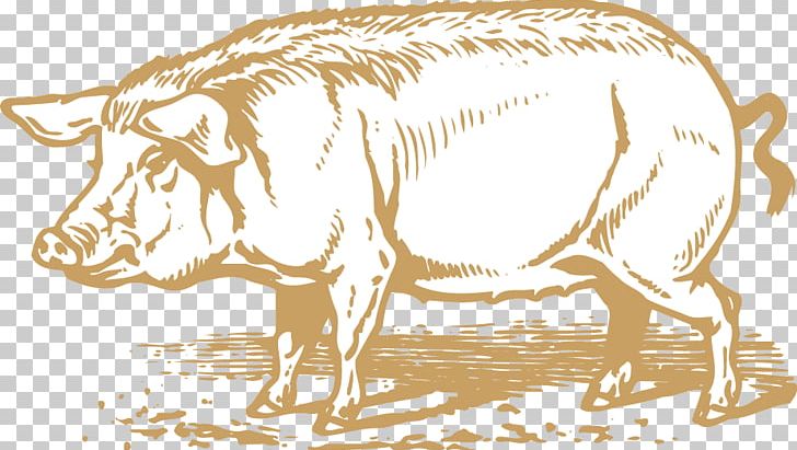 Domestic Pig Cattle Livestock Cutting Board PNG, Clipart, Animals, Art, Bull, Cow Goat Family, Drawing Free PNG Download