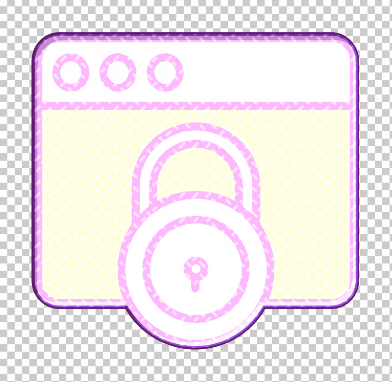 Lock Icon Webpage Icon Cyber Icon PNG, Clipart, Circle, Cyber Icon, Line, Lock Icon, Magenta Free PNG Download