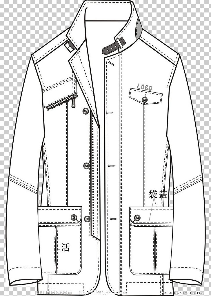 Clothing Jacket Outerwear Dress Collar PNG, Clipart, Angle, Artwork, Black, Black And White, Clothing Free PNG Download