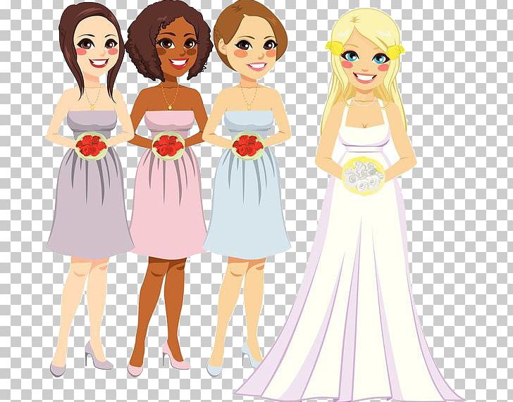 Bridesmaid Stock Photography Illustration PNG, Clipart, Bride, Brides, Cartoon, Child, Doll Free PNG Download