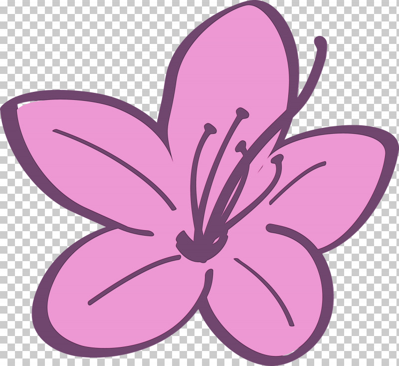 Pink Petal Violet Purple Plant PNG, Clipart, Azalea, Azalea Flower, Flower, Magenta, Paint Free PNG Download