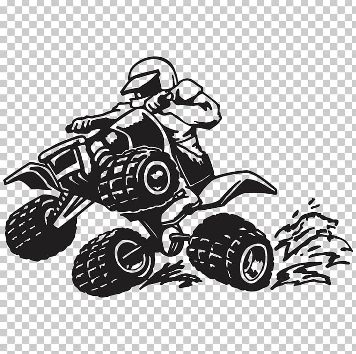 Car Decal All-terrain Vehicle Sticker Motorcycle PNG, Clipart, Automotive Design, Automotive Tire, Bicycle, Black And White, Brand Free PNG Download