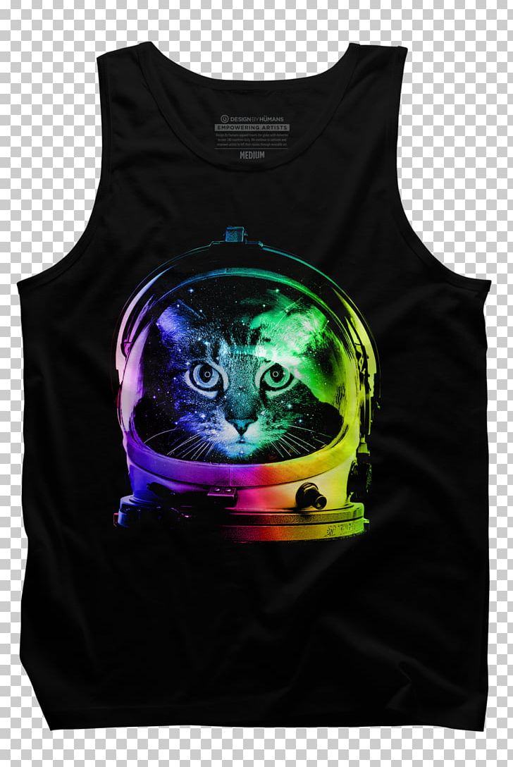 T-shirt Cat Kitten Astronaut Outer Space PNG, Clipart, Astronaut, Black, Black Cat, Brand, Cat Free PNG Download