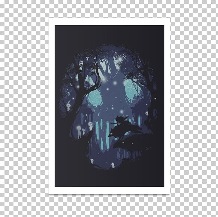 Kodama Art Printmaking PNG, Clipart, Anime, Art, Blue, Fan Art, Hayao Miyazaki Free PNG Download