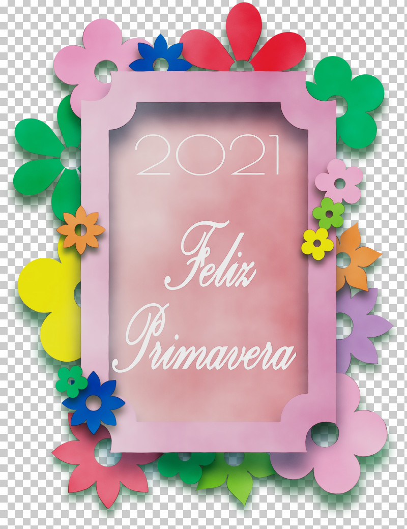 Picture Frame PNG, Clipart, 2021 Spring Frame, Color, Floral Design, Green, Happy Spring Free PNG Download