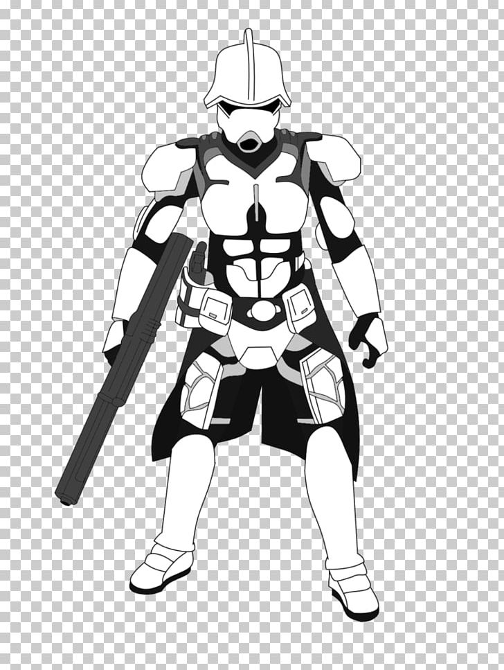 Clone Trooper Digital Art Drawing Fan Art PNG, Clipart, Angle, Arm, Armour, Art, Black And White Free PNG Download