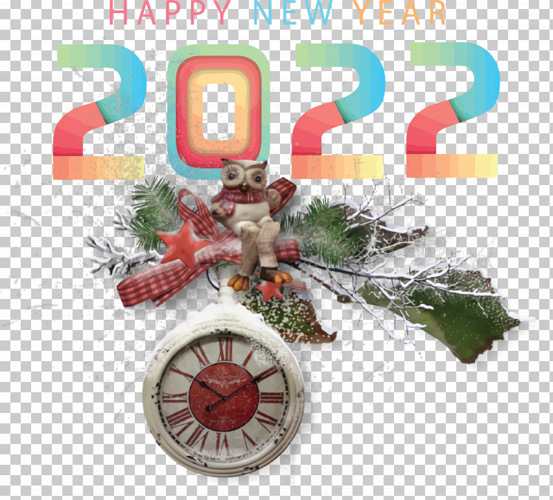 2022 new year clock clip art