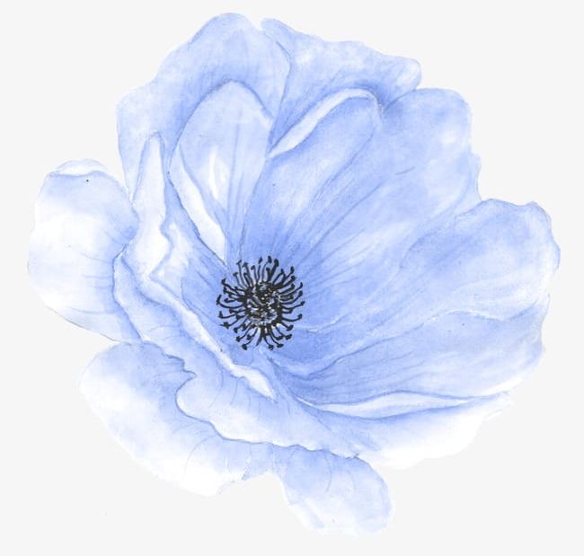 Blue Hand-painted Flowers PNG, Clipart, Backgrounds, Beauty In Nature, Blo, Blue, Blue Clipart Free PNG Download